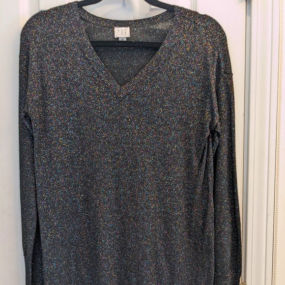 Black Rainbow Foil A New Day Sweater Size M - Picture 1 of 6